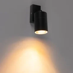 QAZQA Gartenbeleuchtung|Außenwandleuchten*Außenwandleuchte anthrazit IP44 dreh- und neigbar - Solo