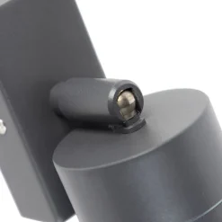 QAZQA Gartenbeleuchtung|Außenwandleuchten*Außenwandleuchte anthrazit IP44 dreh- und neigbar - Solo