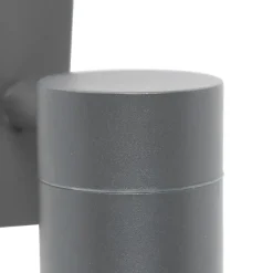 QAZQA Gartenbeleuchtung|Außenwandleuchten*Außenwandleuchte Anthrazit GU10 50mm IP44 - Solo