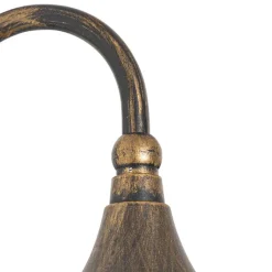 QAZQA Gartenbeleuchtung|Außenleuchten Mit Sensor*Außenwandleuchte antikgold IP44 inkl. Bewegungsmelder - Daphne