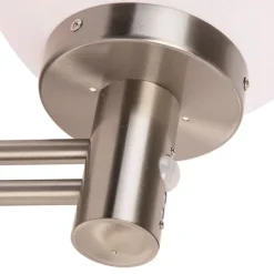 QAZQA Gartenbeleuchtung|Außenleuchten Mit Sensor*Außenwandleuchte aus Edelstahl IP44 mit Bewegungsmelder - Sfera