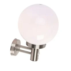 QAZQA Gartenbeleuchtung|Außenleuchten Mit Sensor*Außenwandleuchte aus Edelstahl IP44 mit Bewegungsmelder - Sfera