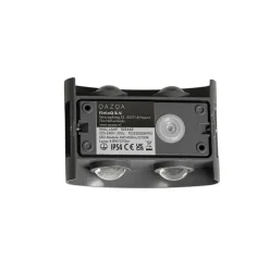 QAZQA Gartenbeleuchtung|Led-Außenleuchten*Außenwandleuchte dunkelgrau inkl. LED 4-flammig IP54 - Silly