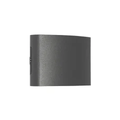 QAZQA Gartenbeleuchtung|Led-Außenleuchten*Außenwandleuchte dunkelgrau inkl. LED 4-flammig IP54 - Silly