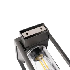 QAZQA Gartenbeleuchtung|Led-Außenleuchten*Außenwandleuchte dunkelgrau inkl. LED und Solar - Sonne