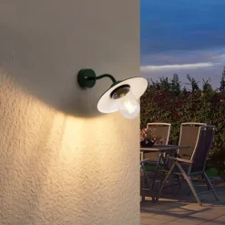 QAZQA Gartenbeleuchtung|Außenwandleuchten*Außenwandleuchte Dunkelgrün IP44 - München