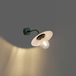 QAZQA Gartenbeleuchtung|Außenwandleuchten*Außenwandleuchte Dunkelgrün IP44 - München