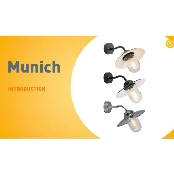 QAZQA Gartenbeleuchtung|Außenwandleuchten*Außenwandleuchte Dunkelgrün IP44 - München