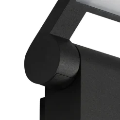 QAZQA Gartenbeleuchtung|Led-Außenleuchten*Außenwandleuchte grau inkl. LED IP54 mit Bewegungsmelder - Zane