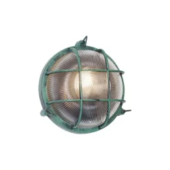 QAZQA Gartenbeleuchtung|Außenwandleuchten*Außenwandleuchte Grün Rund IP44 - Noutica