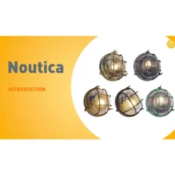 QAZQA Gartenbeleuchtung|Außenwandleuchten*Außenwandleuchte Grün Rund IP44 - Noutica