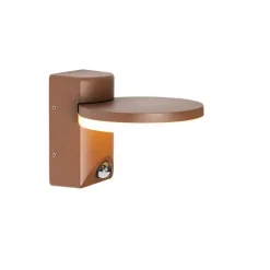 QAZQA Gartenbeleuchtung|Led-Außenleuchten*Außenwandleuchte rostbraun inkl. LED IP54 Bewegungssensor - Esmee