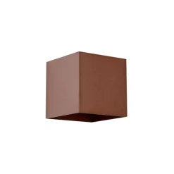 QAZQA Gartenbeleuchtung|Led-Außenleuchten*Außenwandleuchte Rostbraun inkl. LED 2-flammig IP65 Solar - Charlene