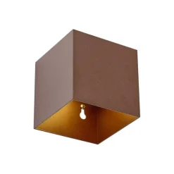 QAZQA Gartenbeleuchtung|Led-Außenleuchten*Außenwandleuchte Rostbraun inkl. LED 2-flammig IP65 Solar - Charlene