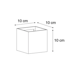 QAZQA Gartenbeleuchtung|Led-Außenleuchten*Außenwandleuchte rostbraun inkl. LED 2-flammig IP54 - Edwin