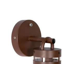 QAZQA Gartenbeleuchtung|Außenwandleuchten*Außenwandleuchte rostbraun IP44 Hell-Dunkel-Sensor - Ruben
