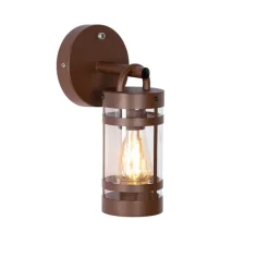 QAZQA Gartenbeleuchtung|Außenwandleuchten*Außenwandleuchte rostbraun IP44 Hell-Dunkel-Sensor - Ruben