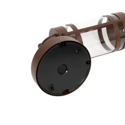 QAZQA Gartenbeleuchtung|Außenwandleuchten*Außenwandleuchte rostbraun IP44 Hell-Dunkel-Sensor - Ruben