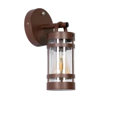 QAZQA Gartenbeleuchtung|Außenwandleuchten*Außenwandleuchte rostbraun IP44 Hell-Dunkel-Sensor - Ruben