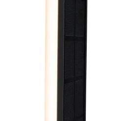 QAZQA Gartenbeleuchtung|Led-Außenleuchten*Außenwandleuchte schwarz 30 cm inkl. LED 4-stufig dimmbar mit Solar - Serena