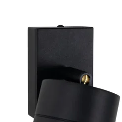 QAZQA Gartenbeleuchtung|Außenwandleuchten*Außenwandleuchte schwarz AR70 verstellbar IP44 - Solo