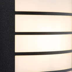 QAZQA Gartenbeleuchtung|Außenleuchten Mit Sensor*Außenwandleuchte schwarz IP44 mit Hell-Dunkel-Sensor - Miro