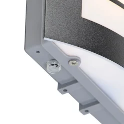 QAZQA Gartenbeleuchtung|Außenleuchten Mit Sensor*Außenwandleuchte schwarz IP44 mit Hell-Dunkel-Sensor - Miro