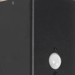 QAZQA Gartenbeleuchtung|Außenleuchten Mit Sensor*Außenwandleuchte schwarz IP44 mit Bewegungsmelder - Dänemark