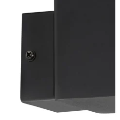 QAZQA Gartenbeleuchtung|Außenleuchten Mit Sensor*Außenwandleuchte schwarz IP44 mit Bewegungsmelder - Dänemark