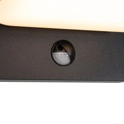 QAZQA Gartenbeleuchtung|Led-Außenleuchten*Außenwandleuchte schwarz inkl. LED verstellbar mit Bewegungssensor - Kamile