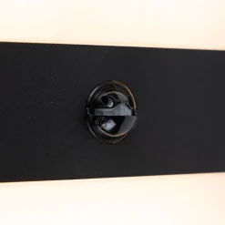 QAZQA Gartenbeleuchtung|Led-Außenleuchten*Außenwandleuchte schwarz IP44 inkl. LED mit Bewegungsmelder - Dualy