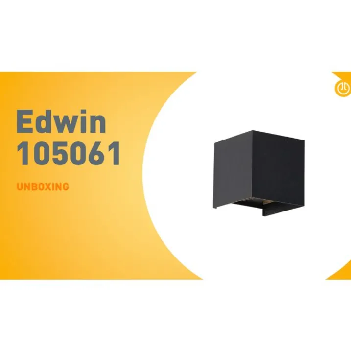 QAZQA Gartenbeleuchtung|Schlafzimmerlampen*Außenwandleuchte schwarz inkl. LED 2-flammig IP54 - Edwin