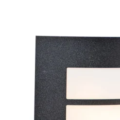 QAZQA Gartenbeleuchtung|Außenleuchten Mit Sensor*Außenwandleuchte schwarz IP44 mit Bewegungssensor - Miro