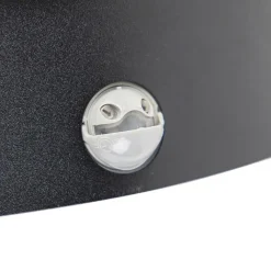 QAZQA Gartenbeleuchtung|Außenleuchten Mit Sensor*Außenwandleuchte schwarz IP44 mit Bewegungssensor - Miro