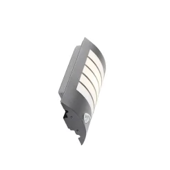 QAZQA Gartenbeleuchtung|Außenleuchten Mit Sensor*Außenwandleuchte schwarz IP44 mit Bewegungssensor - Miro