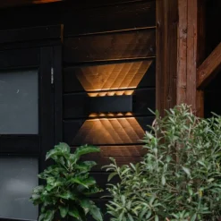 QAZQA Gartenbeleuchtung|Led-Außenleuchten*Außenwandleuchte schwarz inkl. LED 10-flammig IP54 - Silly