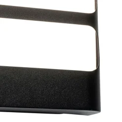 QAZQA Gartenbeleuchtung|Led-Außenleuchten*Außenwandleuchte schwarz inkl. LED mit Hell / Dunkel-Sensor - Gaev