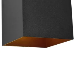 QAZQA Gartenbeleuchtung|Led-Außenleuchten*Außenwandleuchte schwarz inkl. LED IP65 Solar - Charlene