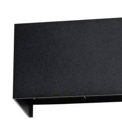 QAZQA Gartenbeleuchtung|Led-Außenleuchten*Außenwandleuchte Schwarz inkl. LED 4-flammig IP54 - Edwin