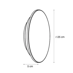 QAZQA Gartenbeleuchtung|Led-Außenleuchten*Außenwandleuchte schwarz inkl. LED IP54 - Soleil