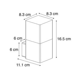 QAZQA Gartenbeleuchtung|Außenwandleuchten*Außenwandleuchte schwarz mit opalweißem Schirm IP44 - Dänemark
