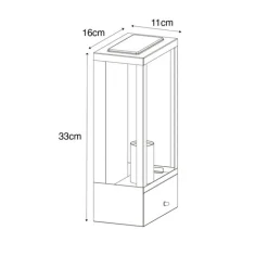 QAZQA Gartenbeleuchtung|Außenleuchten Mit Sensor*Außenwandleuchte schwarz mit goldenem Hell-Dunkel-Sensor - Rotterdam