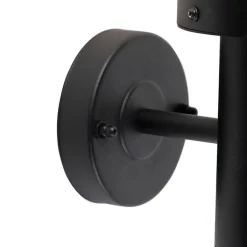 QAZQA Gartenbeleuchtung|Außenleuchten Mit Sensor*Außenwandleuchte schwarz mit Bewegungssensor IP44 - Gleam