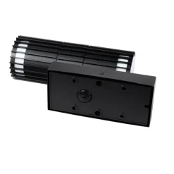 QAZQA Gartenbeleuchtung|Außenleuchten Mit Sensor*Außenwandleuchte schwarz mit Bewegungssensor 2-Licht - Boris