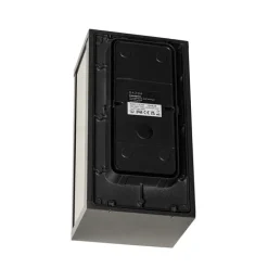 QAZQA Gartenbeleuchtung|Außenwandleuchten*Außenwandleuchte schwarz mit Rauchglas 26 cm IP44 - Charlois