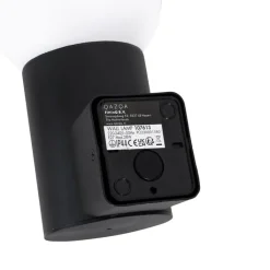 QAZQA Gartenbeleuchtung|Außenwandleuchten*Außenwandleuchte schwarz mit Opalglas IP44 - Huma