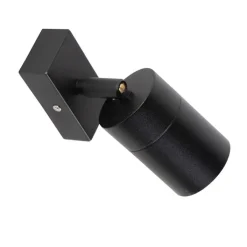 QAZQA Gartenbeleuchtung|Außenwandleuchten*Außenwandleuchte schwarz verstellbar IP44 - Solo