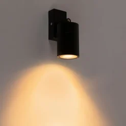 QAZQA Gartenbeleuchtung|Außenwandleuchten*Außenwandleuchte schwarz verstellbar IP44 - Solo