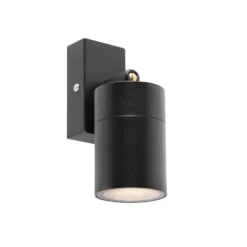 QAZQA Gartenbeleuchtung|Außenwandleuchten*Außenwandleuchte schwarz verstellbar IP44 - Solo