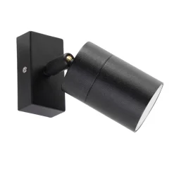 QAZQA Gartenbeleuchtung|Außenwandleuchten*Außenwandleuchte schwarz verstellbar IP44 - Solo